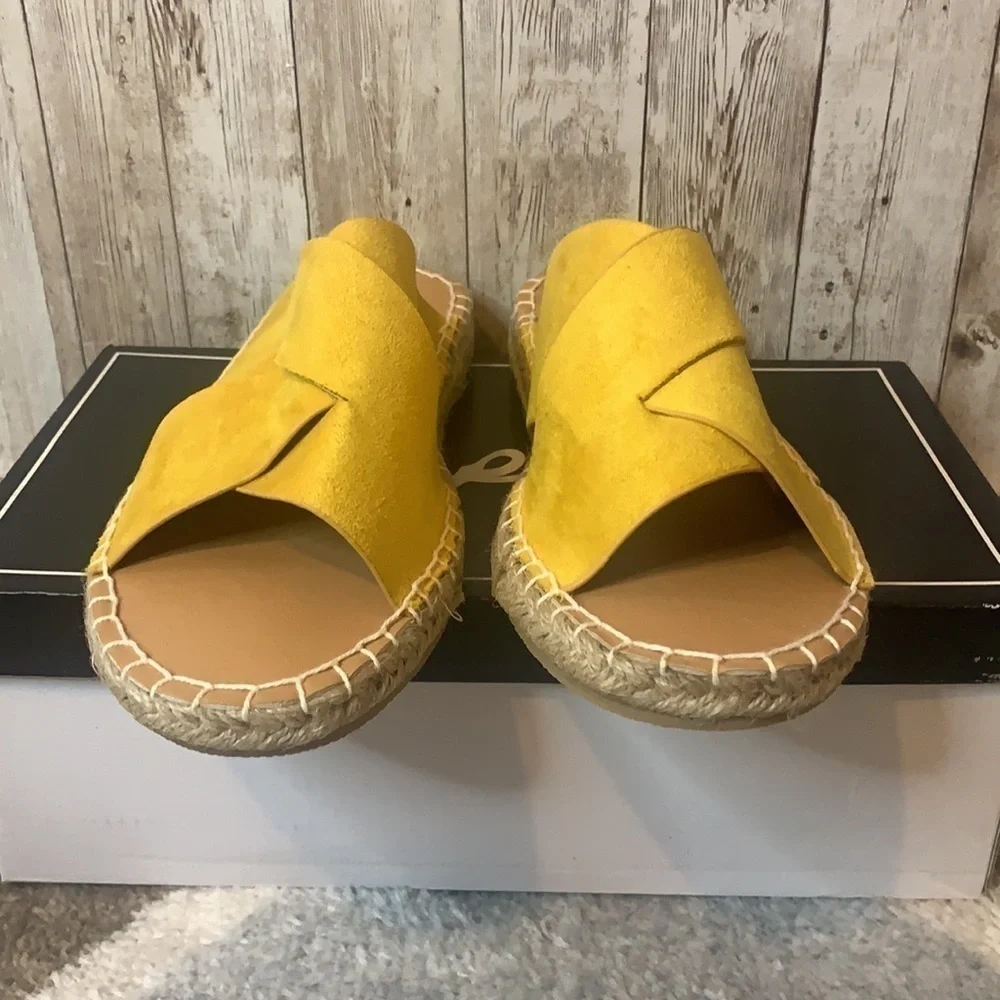 Qupid Elmore Yellow Espadrilles Sandals